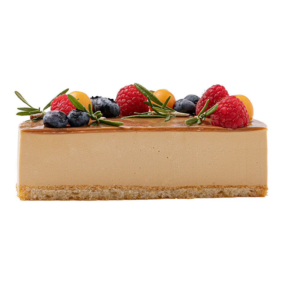 Карамельный чизкейк с ягодами Карамельный чизкейк с ягодами